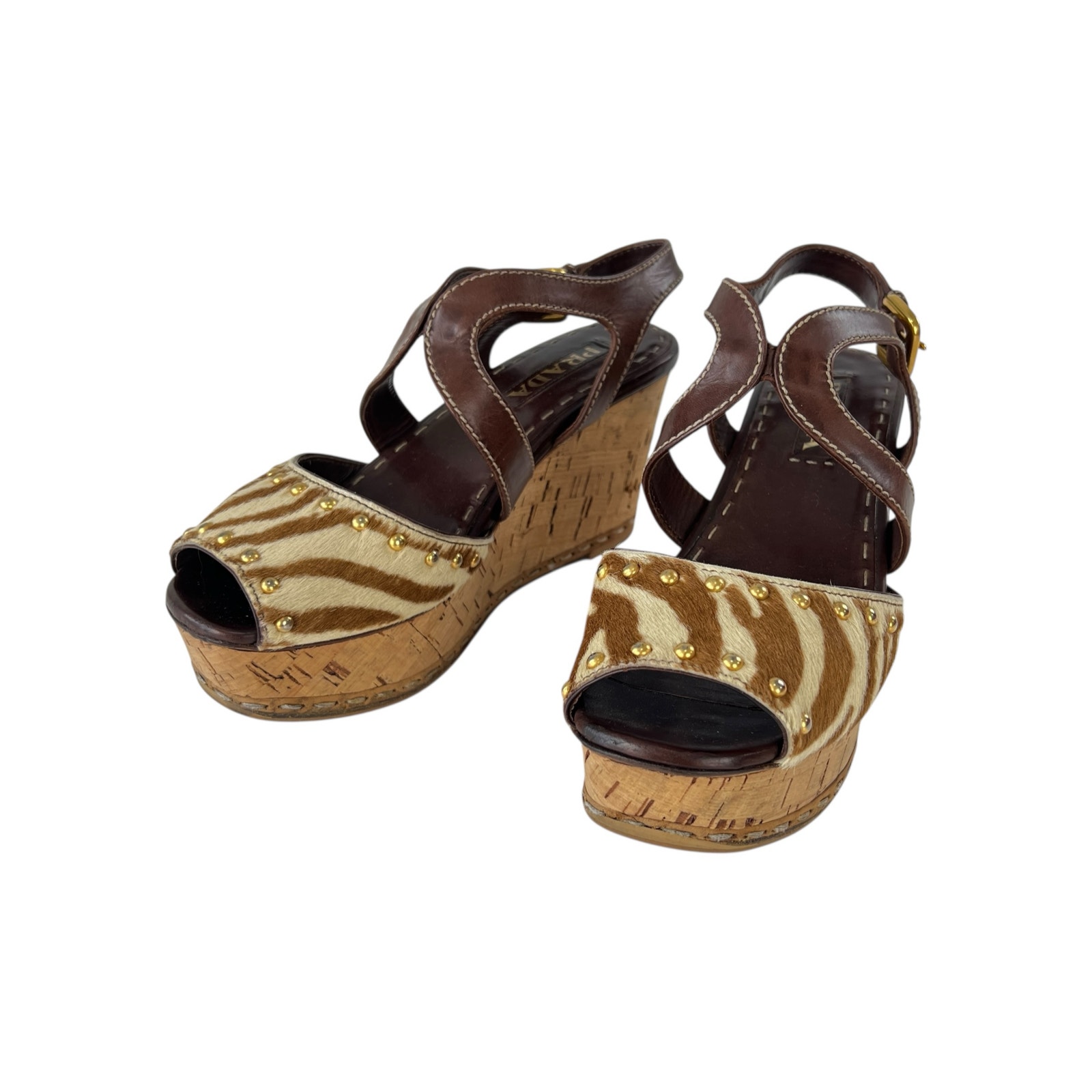 Prada Zebra Wedges
